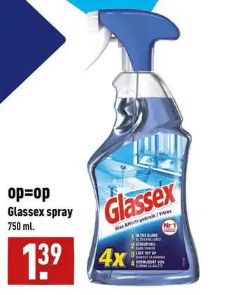 ALDI Glassex spray 750ml aanbieding