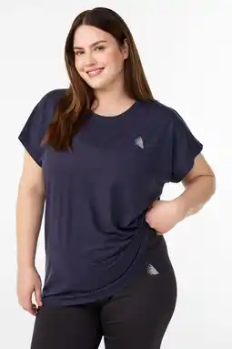 Wehkamp ACTIVE By Zizzi Plus Size sport T-shirt donkerblauw aanbieding