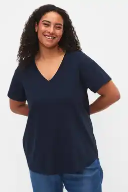 Wehkamp Zizzi T-shirt donkerblauw aanbieding