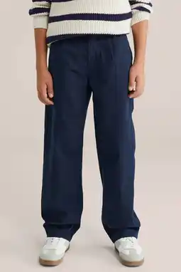 Wehkamp WE Fashion Blue Ridge casual broek donkerblauw aanbieding