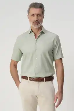 Wehkamp Campbell regular casual overhemd lichtgroen aanbieding
