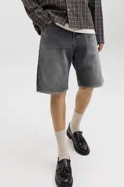 Wehkamp JACK & JONES JEANS INTELLIGENCE baggy fit denim short - zwart aanbieding
