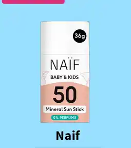 Plein.nl naïf baby & kids mineral sun stick spf50 aanbieding