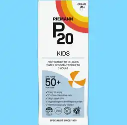 Plein.nl P20 Zonnebrand Kids SPF 50+ Lotion aanbieding