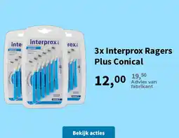 Plein.nl 3x Interprox Ragers Plus Conical aanbieding