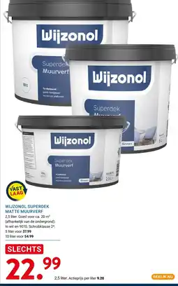 Kluswijs Wijzonol superdek matte muurverf aanbieding