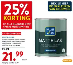Kluswijs kluswijs matte lak aanbieding