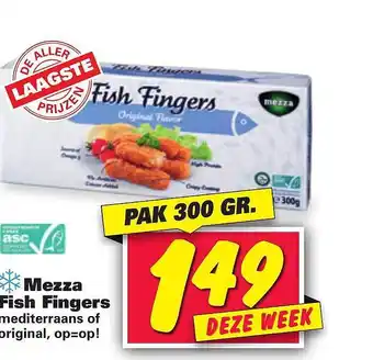 Nettorama Mezza Fish Fingers 300g aanbieding