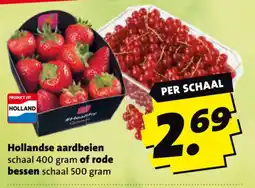 Boni Hollandse aardbeien of rode bessen aanbieding