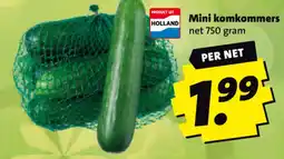 Boni Mini komkommers aanbieding
