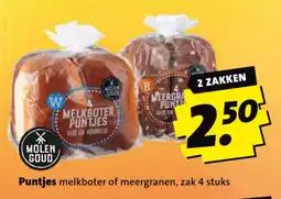 Boni molen goud puntjes melkboter of meergranen aanbieding