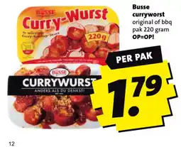 Boni Busse curryworst aanbieding