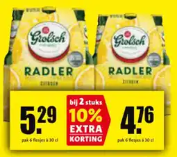 Boni Grolsch radler aanbieding