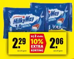 Boni milkyway 14 minis aanbieding