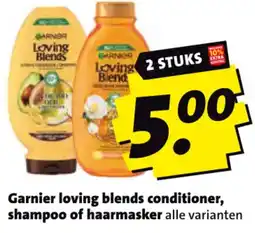 Boni Garnier loving blends conditioner, shampoo of haarmasker aanbieding