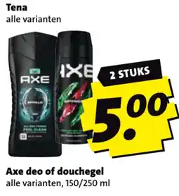 Boni Axe deo of douchegel aanbieding