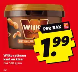 Boni Wijko satésaus aanbieding