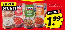 Boni Unox soep in zak aanbieding