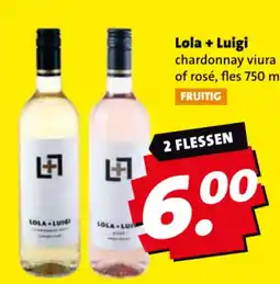 Boni Lola + Luigi chardonnay viura of rosé aanbieding