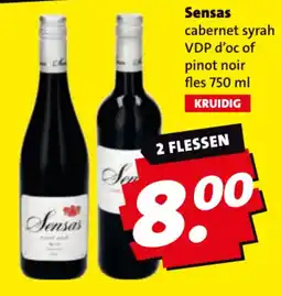 Boni Sensas cabernet syrah VDP d'oc of pinot noir aanbieding