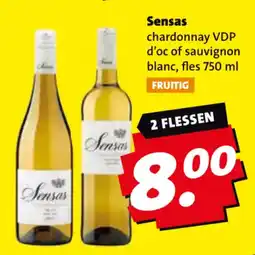 Boni Sensas chardonnay VDP d'oc of sauvignon blanc aanbieding