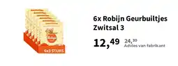 Plein.nl 6x Robijn Geurbuiltjes Zwitsal 3 aanbieding