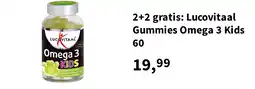 Plein.nl 2+2 gratis: Lucovitaal Gummies Omega 3 Kids 60 aanbieding