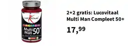 Plein.nl 2+2 gratis: Lucovitaal Multi Man Compleet 50+ aanbieding