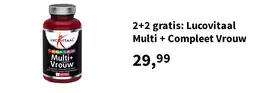 Plein.nl 2+2 gratis: Lucovitaal Multi + Compleet Vrouw aanbieding