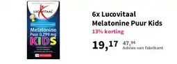 Plein.nl 6x Lucovitaal Melatonine Puur Kids aanbieding