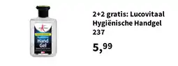 Plein.nl 2+2 gratis: Lucovitaal Hygiënische Handgel 237 aanbieding
