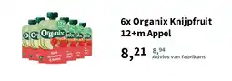 Plein.nl 6x Organix Knijpfruit 12+m Appel aanbieding