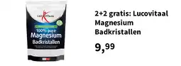 Plein.nl 2+2 gratis: Lucovitaal Magnesium Badkristallen aanbieding