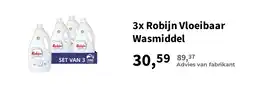 Plein.nl 3x Robijn Vloeibaar Wasmiddel aanbieding