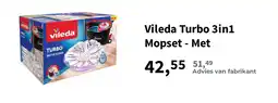 Plein.nl Vileda turbo 3in1 mopset - met aanbieding