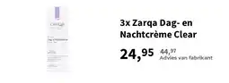 Plein.nl Zarqa dag en nachtcrème clear aanbieding