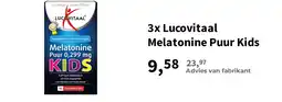 Plein.nl 3x Lucovitaal Melatonine Puur Kids aanbieding
