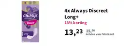 Plein.nl 4x Always Discreet Long+ aanbieding