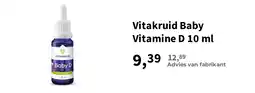 Plein.nl Vitakruid Baby Vitamine D 10 ml aanbieding