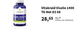 Plein.nl Vitakruid Visolie 1400 TG Met D3 60 aanbieding