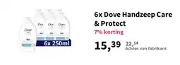 Plein.nl Dove handzeep care & protect aanbieding