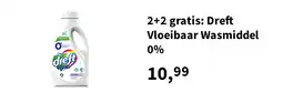 Plein.nl 2+2 gratis: Dreft Vloeibaar Wasmiddel 0% aanbieding