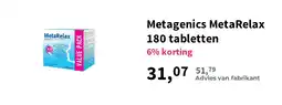 Plein.nl Metagenics metarelax aanbieding