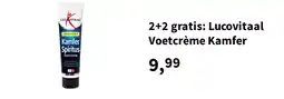 Plein.nl 2+2 gratis: Lucovitaal Voetcrème Kamfer aanbieding