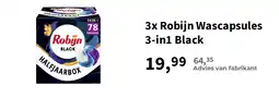 Plein.nl Robijn wascapsules 3-in1 black aanbieding