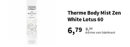 Plein.nl Therme body mist zen white lotus aanbieding