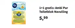 Plein.nl 1+1 gratis: Ambi Pur Toiletblok Navulling aanbieding
