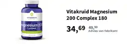 Plein.nl Vitakruid Magnesium 200 Complex 180 aanbieding
