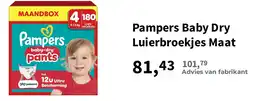 Plein.nl Pampers Baby Dry Luierbroekjes Maat aanbieding