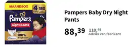 Plein.nl Pampers Baby Dry Night Pants aanbieding